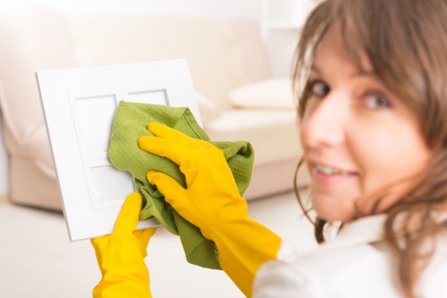 Clean and refreshed sofa upholstery after professional cleaning